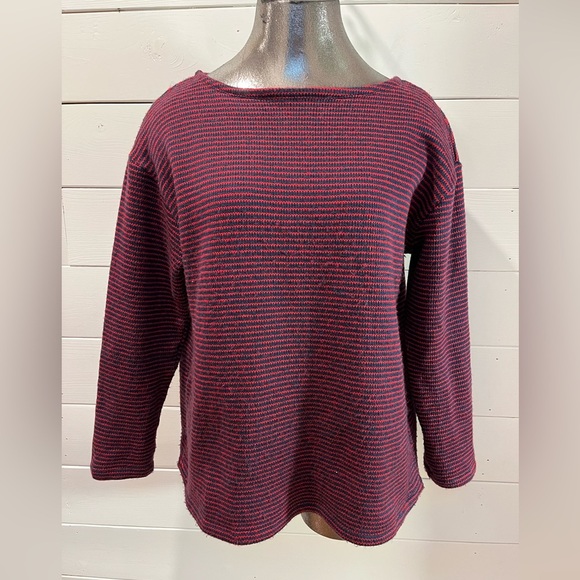 ❤️Louve Striped Knit Sweater - Size S/P - Picture 1 of 13